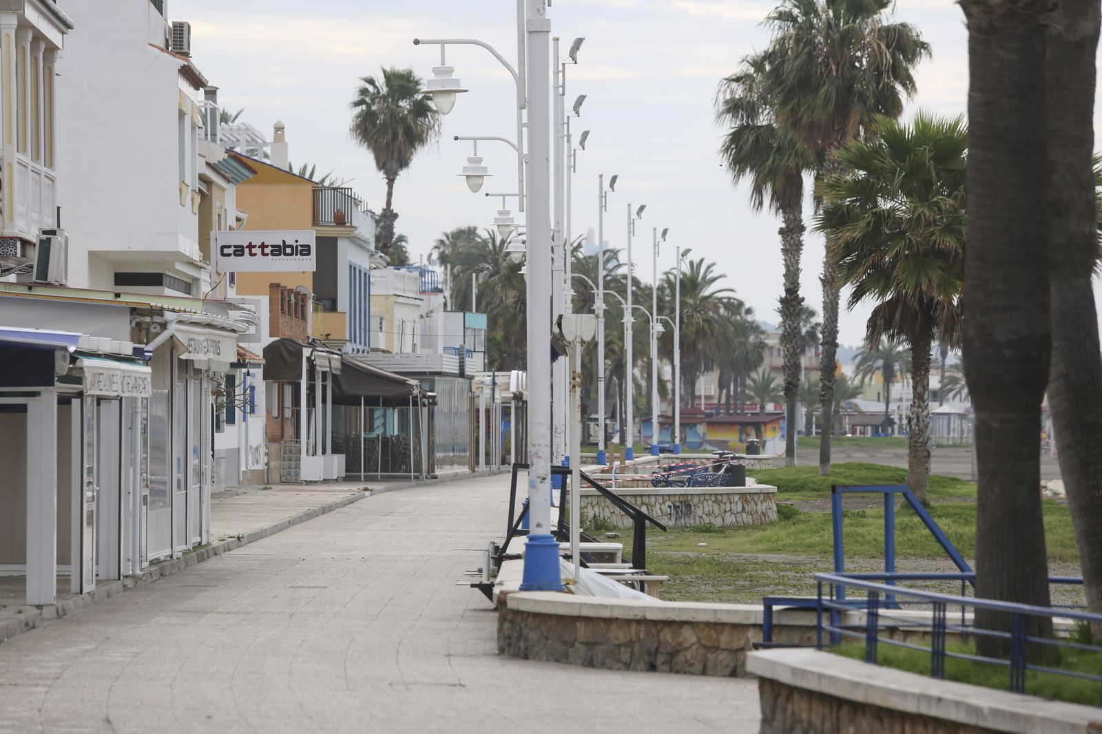 Coronavirus en Málaga: El desierto de Pedregalejo, en fotos