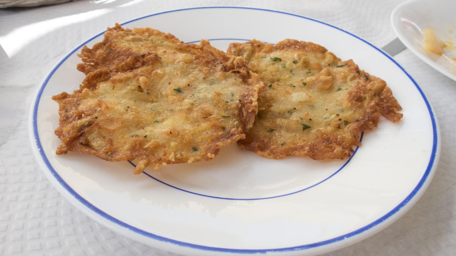 Tortillitas de camarones.