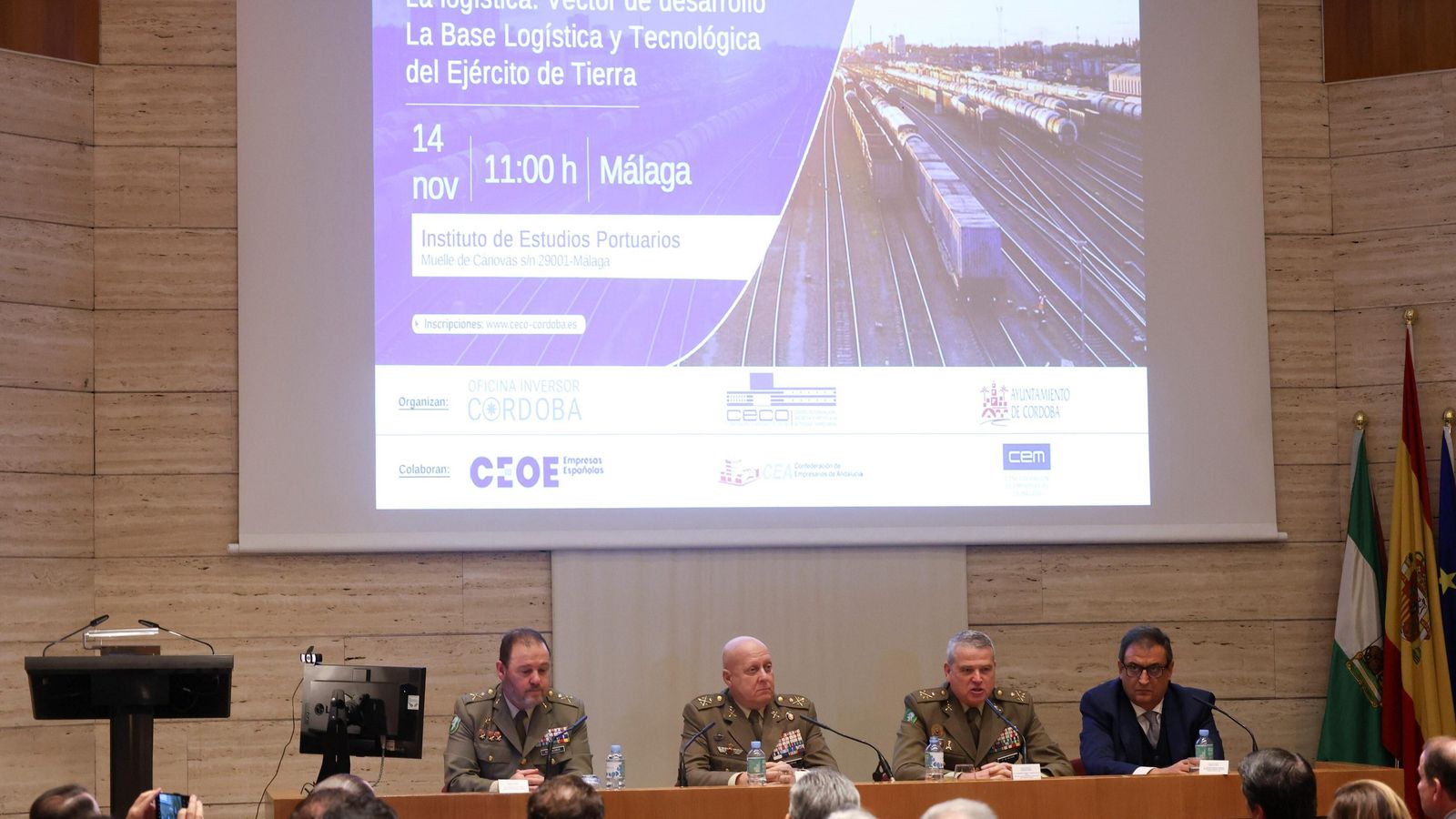 Jornada sobre la Base Logística de Córdoba en Málaga