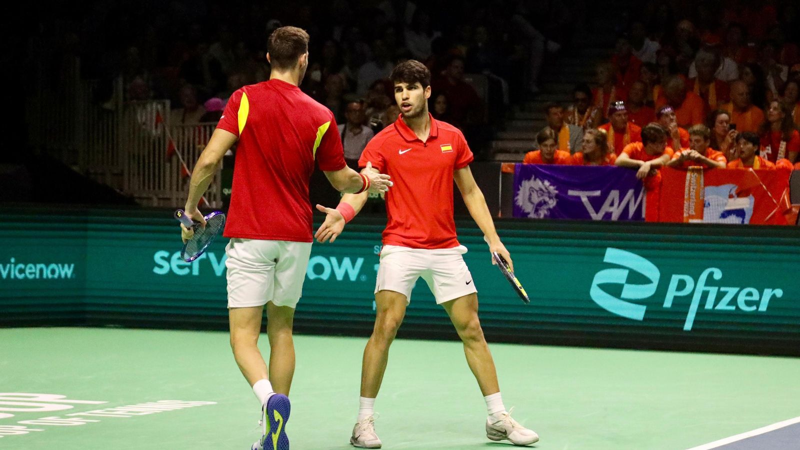 El doble Alcaraz-Granollers vs Koolhof-Van de Zandschulp, en fotos