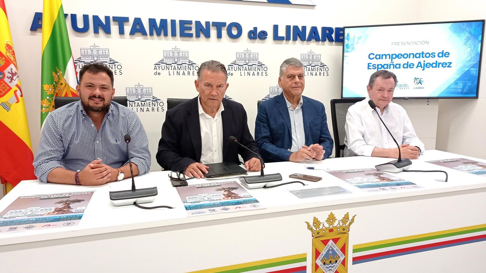 Martín de la Torre, Raúl Caro-Accino, Javier Ochoa y Ramón Padullés, en el acto de presentación.