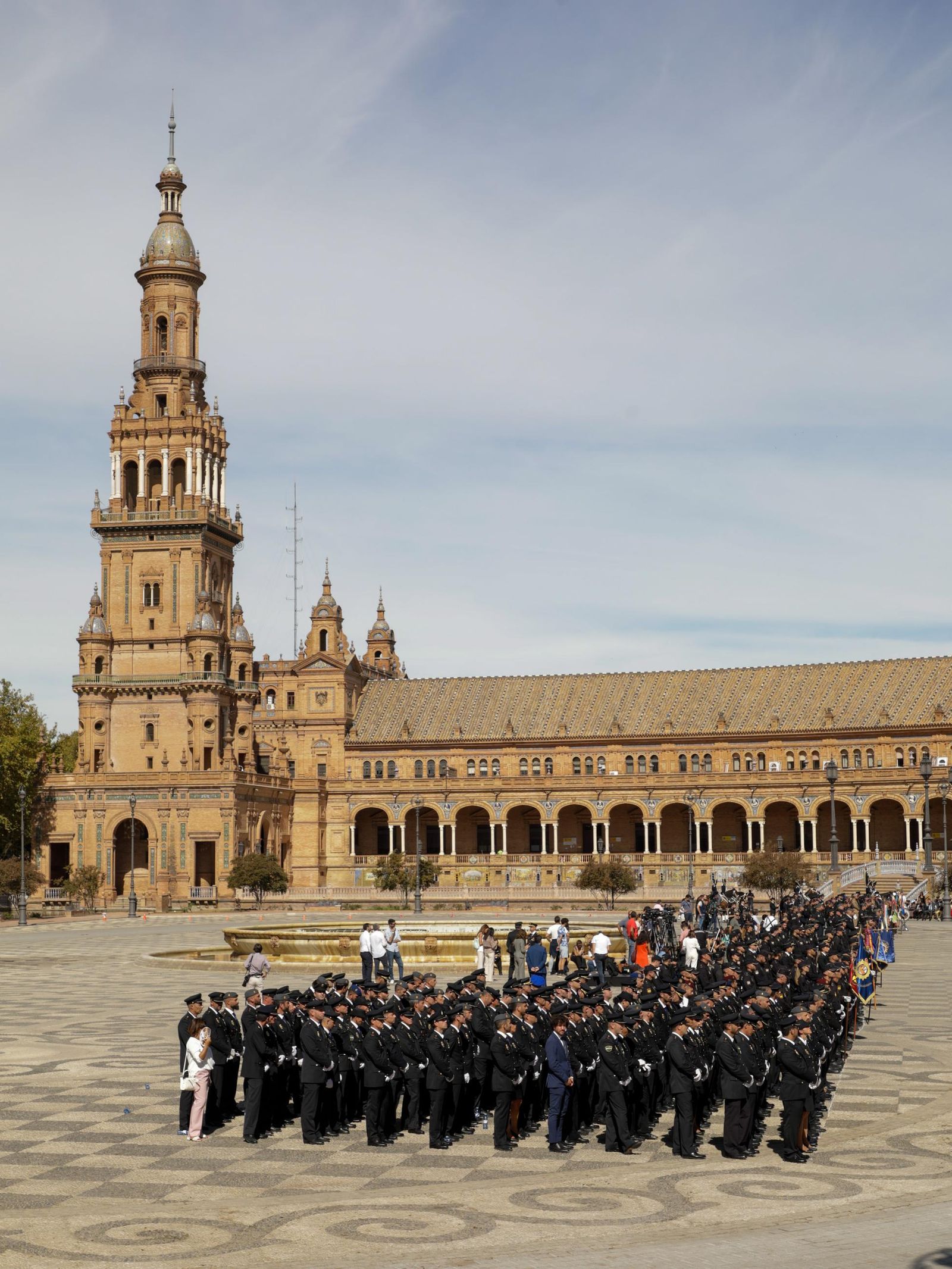 Plaza de España. Día de la Policía Nacional