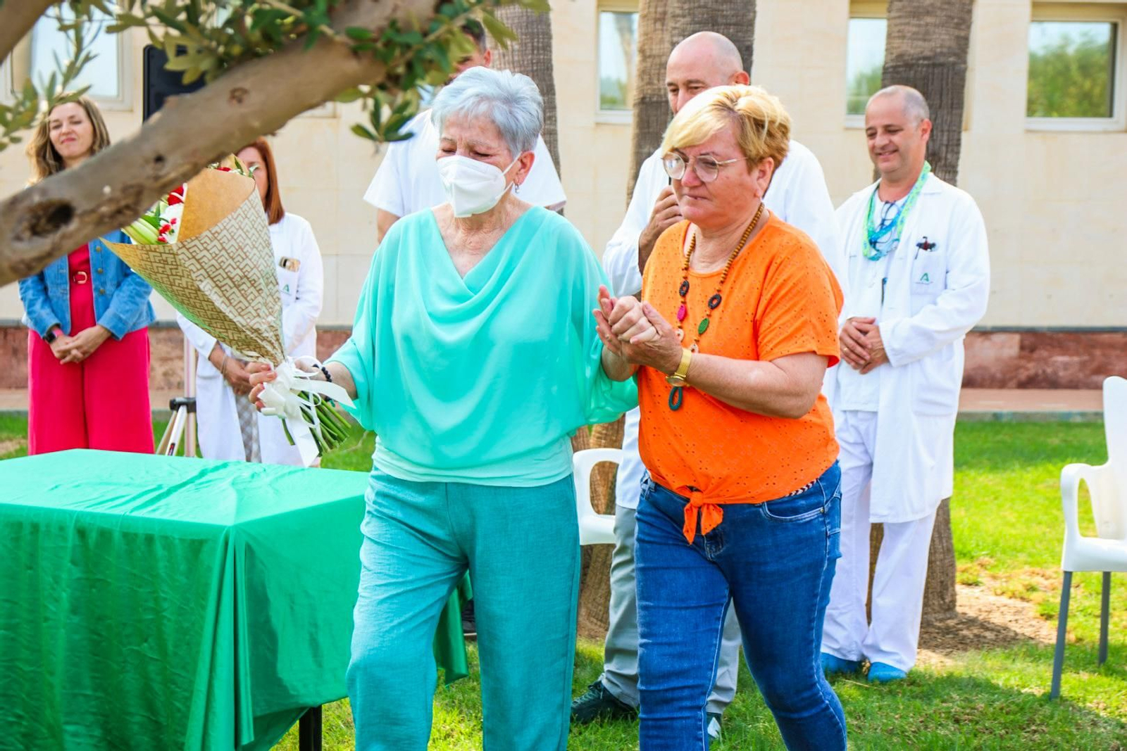 Imágenes del homenaje a los donantes de órganos y tejidos en el Hospital de Poniente