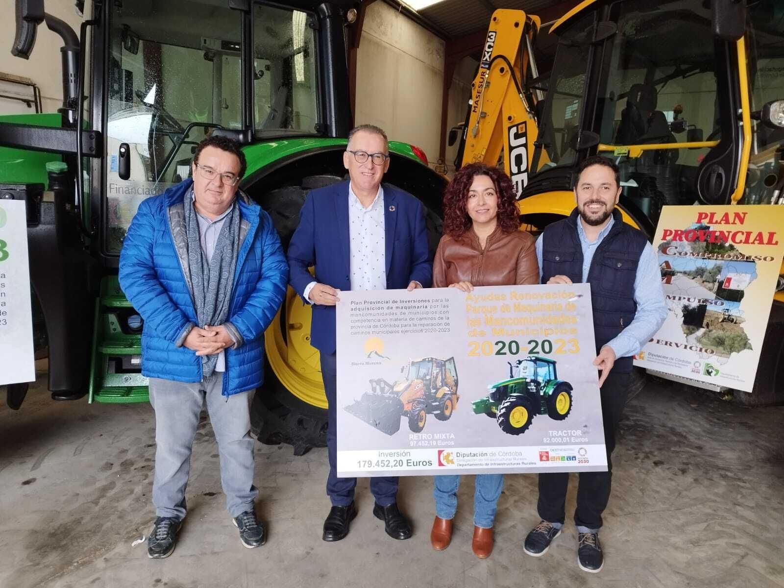 Maquinaria para caminos de la Mancomunidad de Sierra Morena.