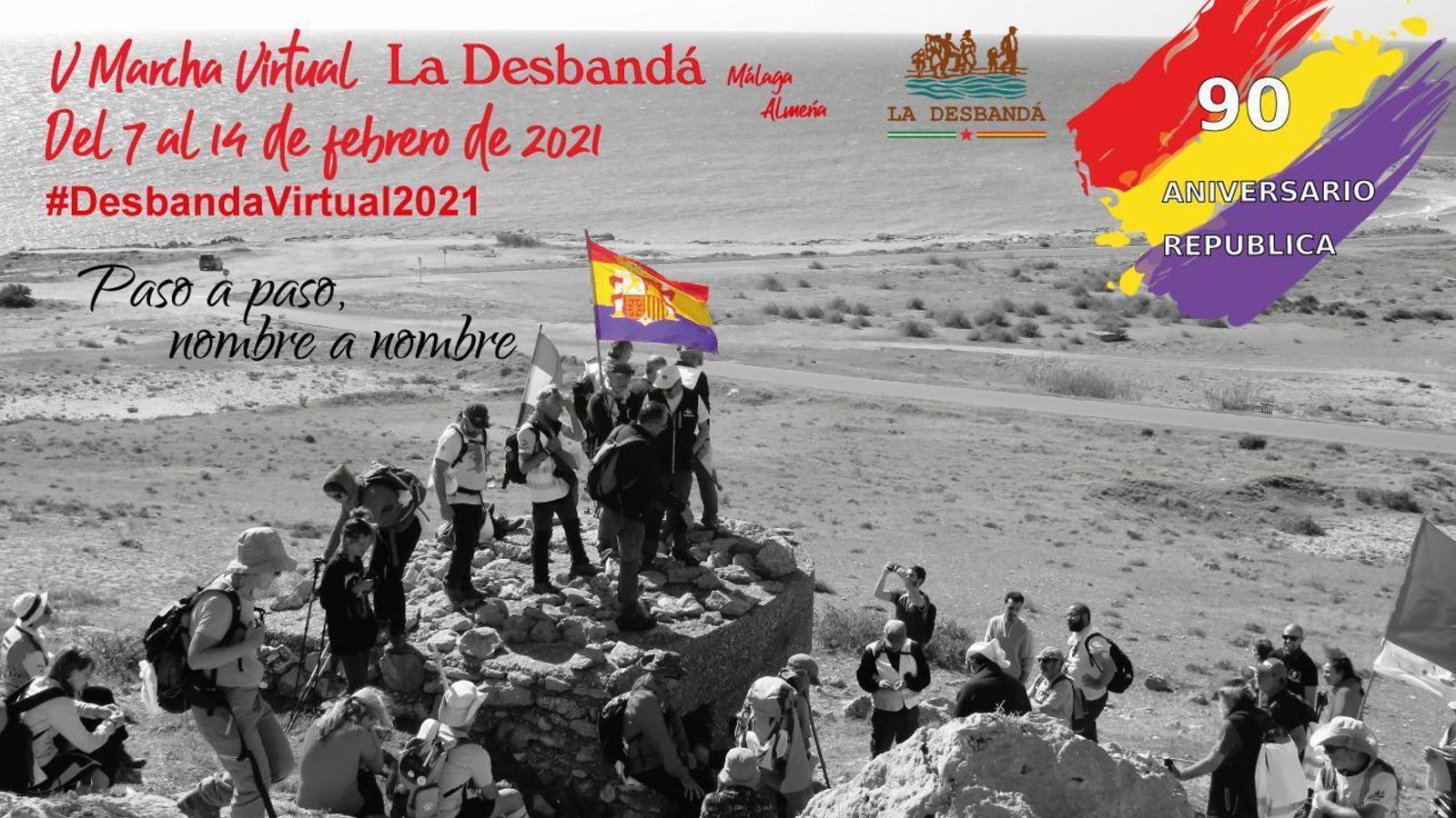 Cartel de esta marcha virtual.