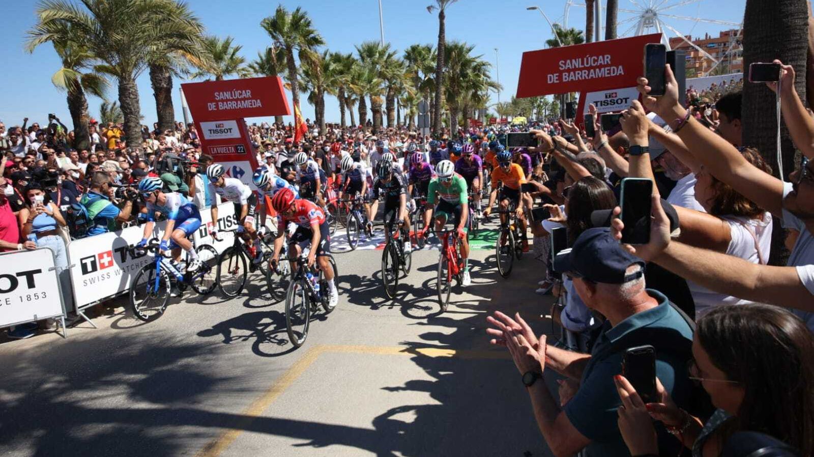 Salida de la etapa desde Sanlúcar de Barrameda