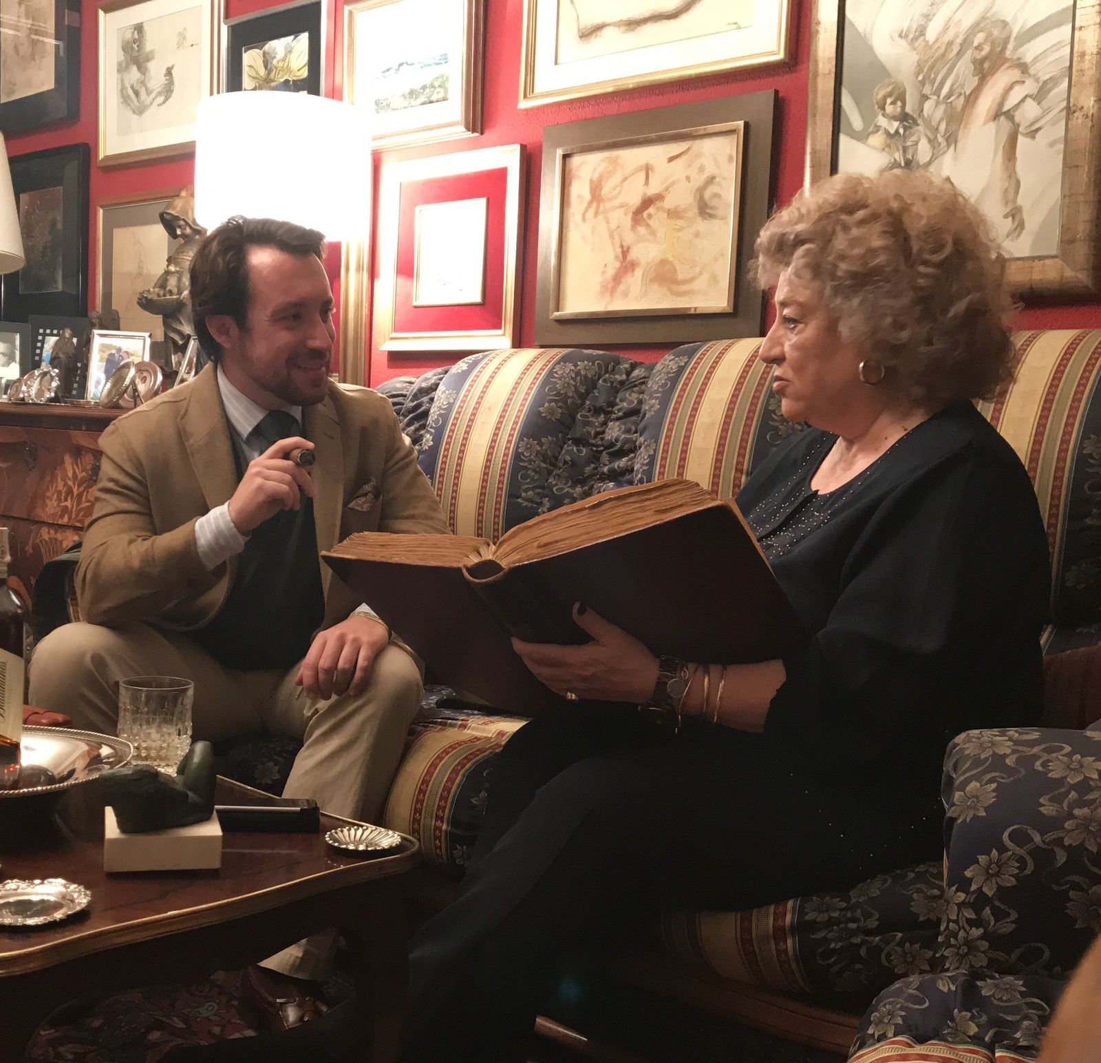 Javier Sánchez-Rivas con García Nieves Fernández de Sevilla.