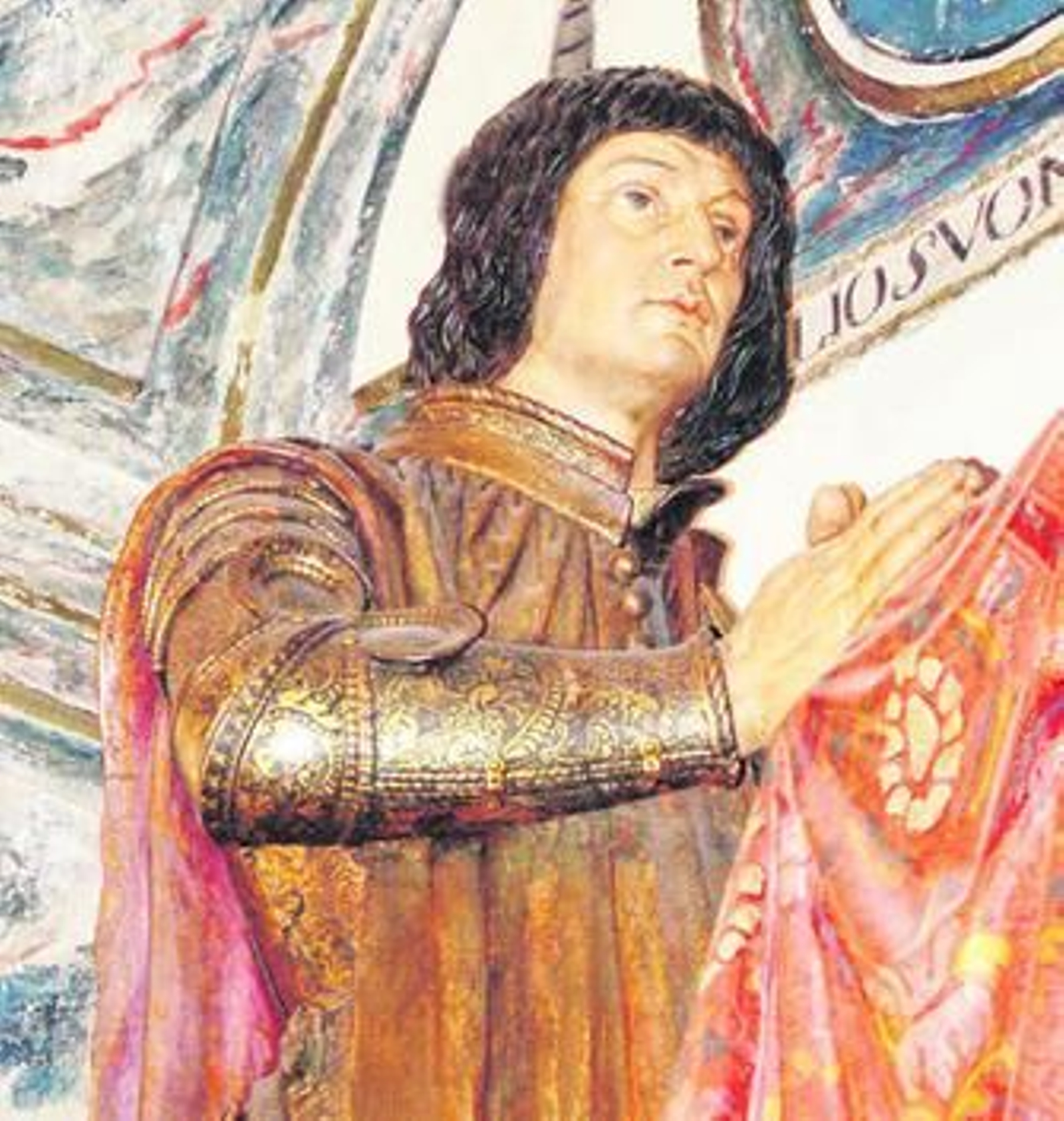 Efigie de Guzmán el Bueno en su tumba en el monasterio de San Isidoro del Campo en Santiponce (Sevilla).