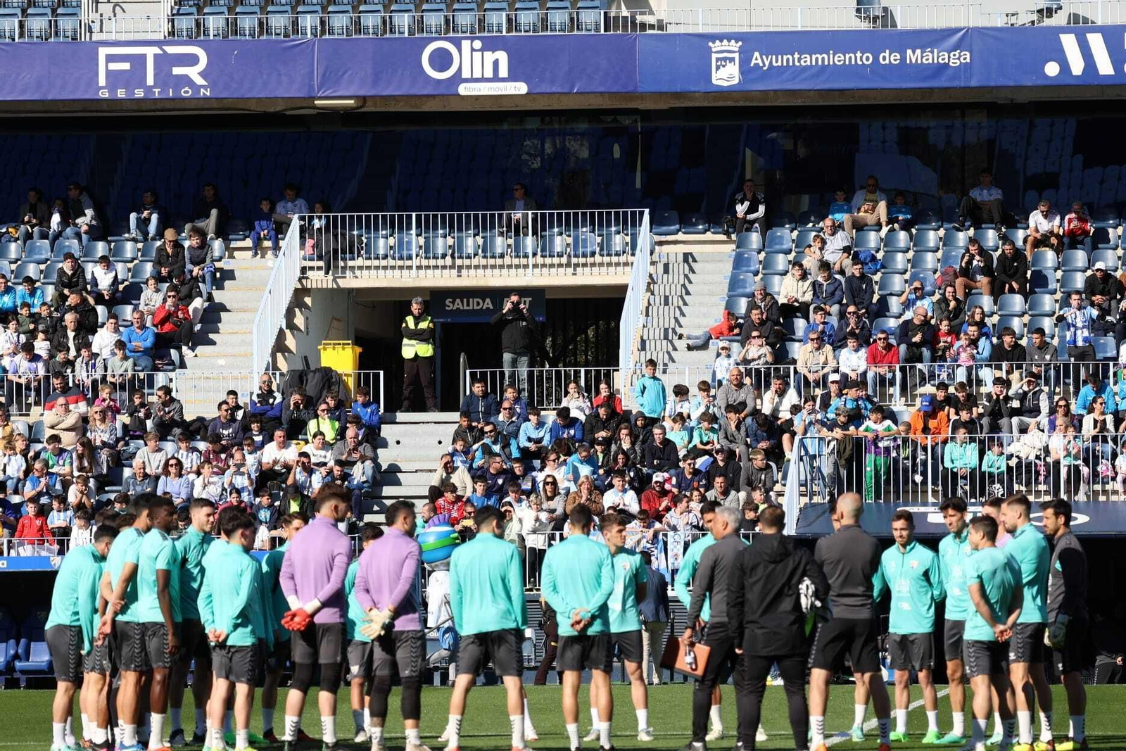Búscate en las fotos del entrenamiento del Málaga abierto a la afición