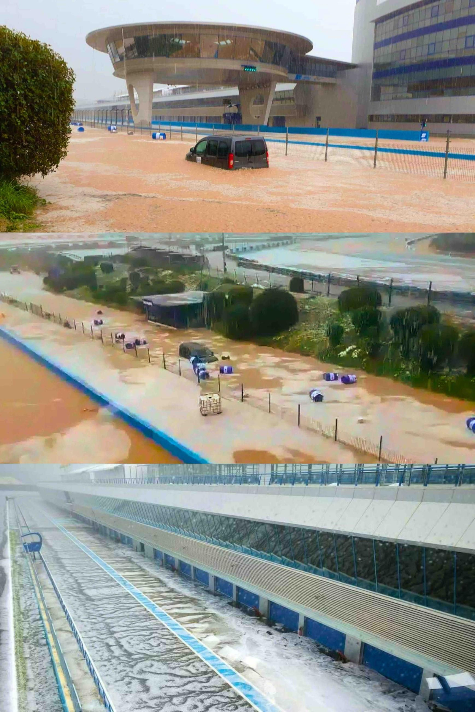Pese al diluvio e inundaciones del 3 de marzo, el Circuito de Jerez ha vuelto a salir a flote.