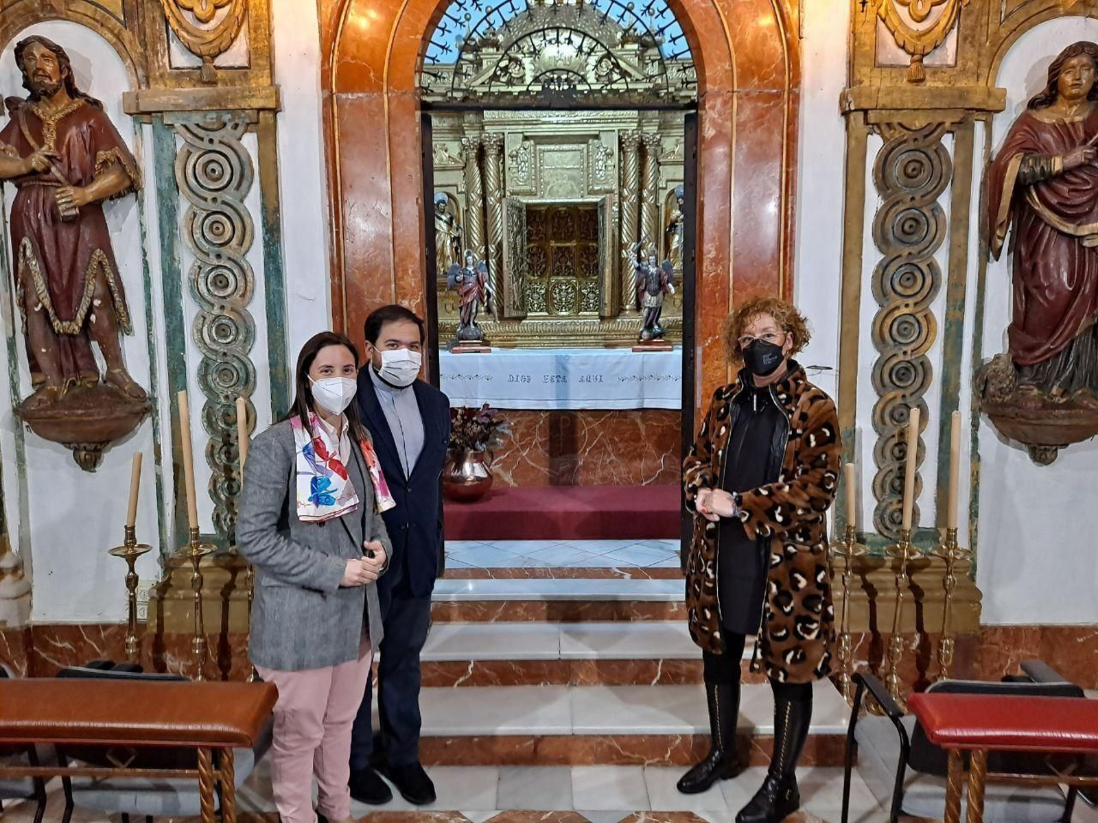 Visita al Sancta Sanctorum de la iglesia del Soterraño de Aguilar de la Frontera.