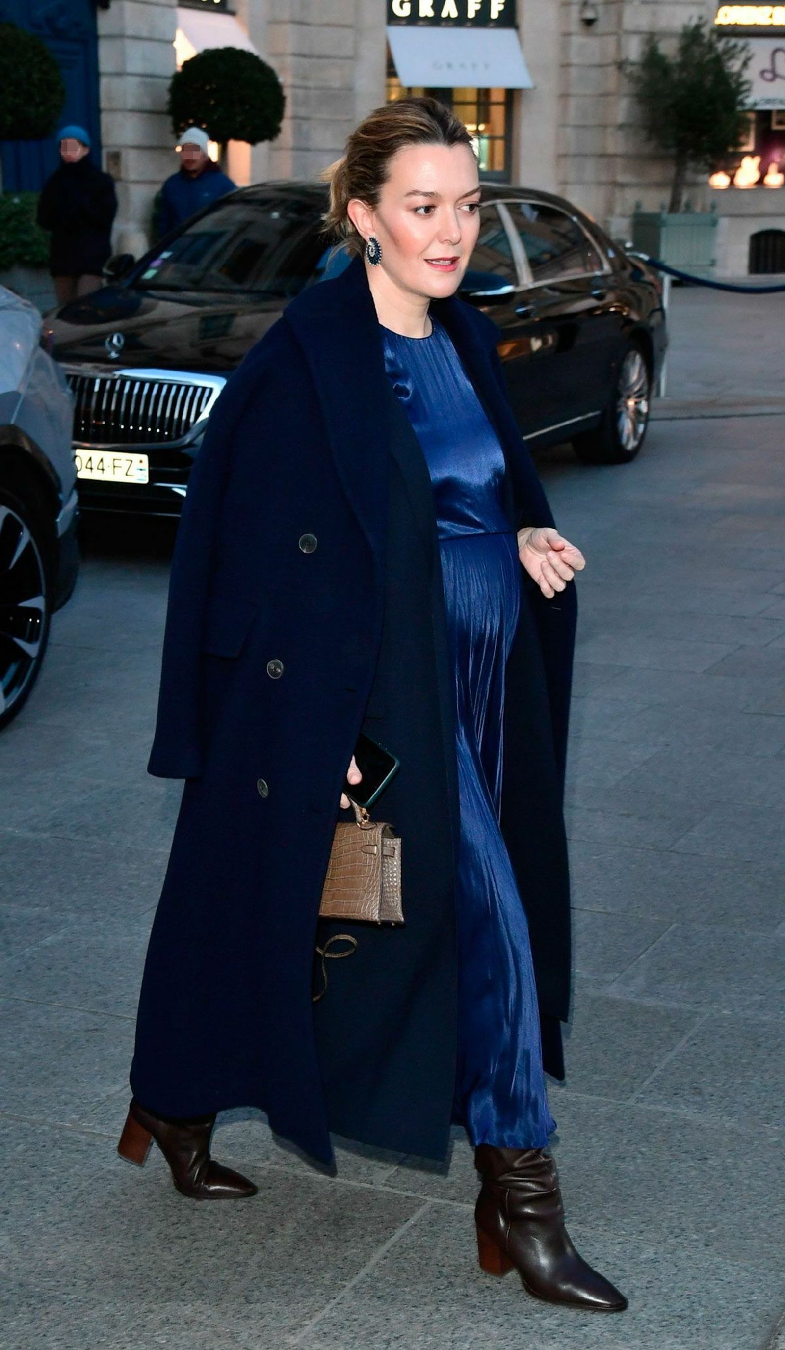 Marta Ortega, a su llegada al desfile de Valentino en París.