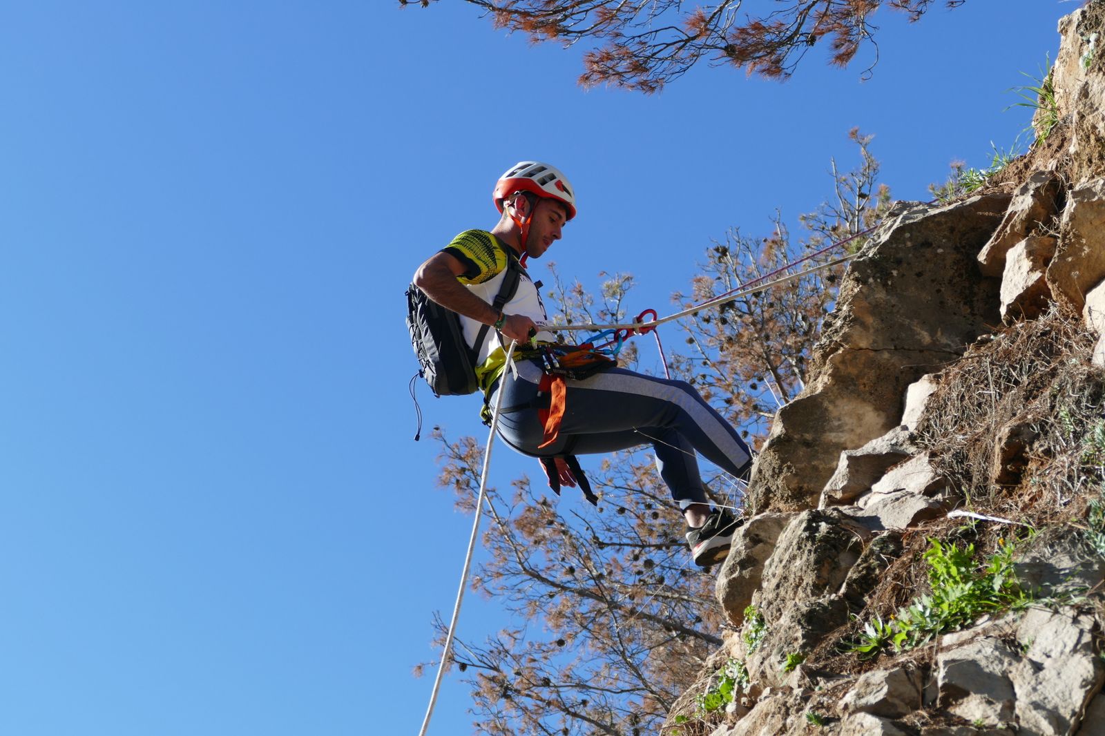 Entre las pruebas que tuvieron que superar los participantes destacó el rapel.