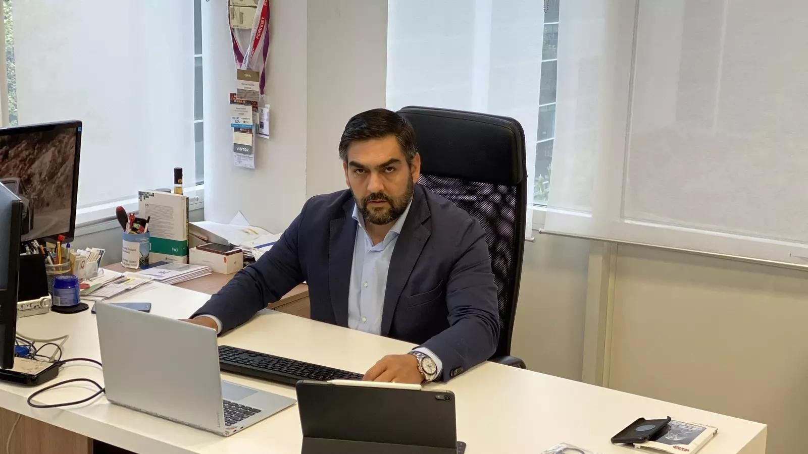 Manuel Huerta, en su despacho.