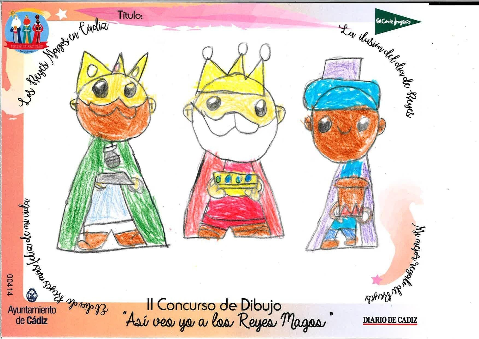 Las felicitaciones finalistas del II Concurso de Dibujo 'Así veo yo a los Reyes Magos'