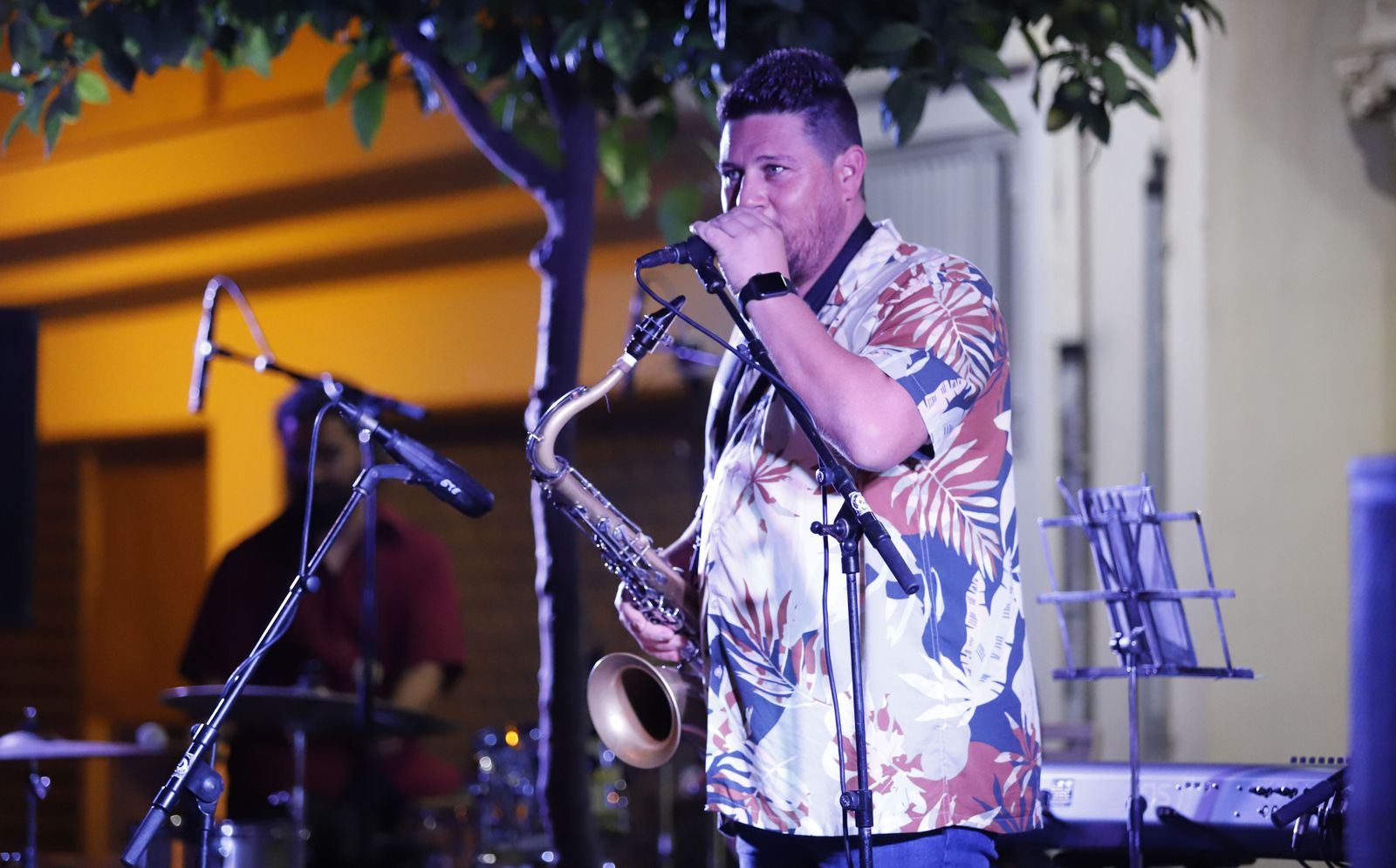 Imágenes de la  celebración del 'VI Ciclo de Jazz en la Calle. Fusión Moderna' de la Fundación Cajasol.