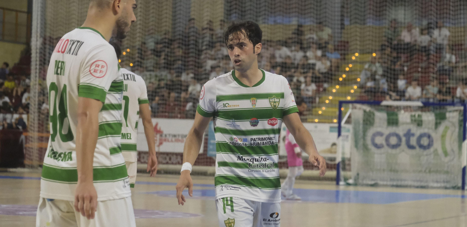 Pablo del Moral, en un partido de hace dos temporadas con el Córdoba Futsal.