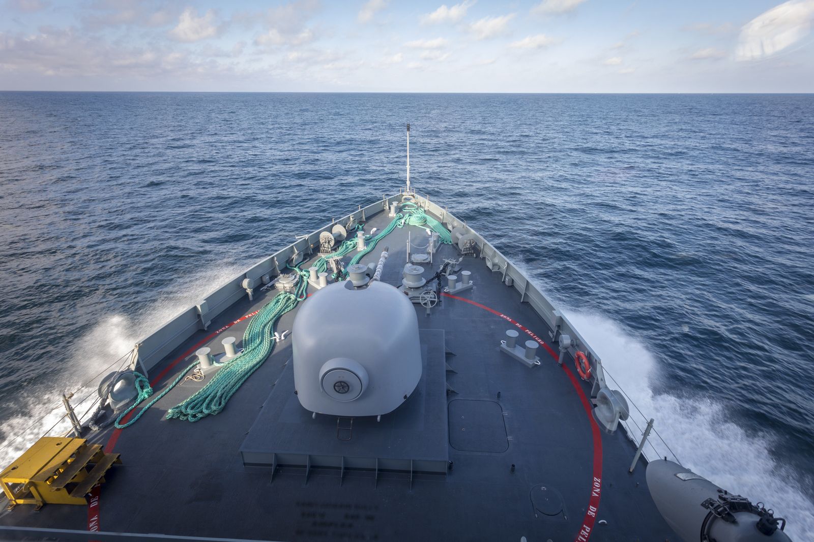 Imágenes de la prueba de mar del 'Audaz'