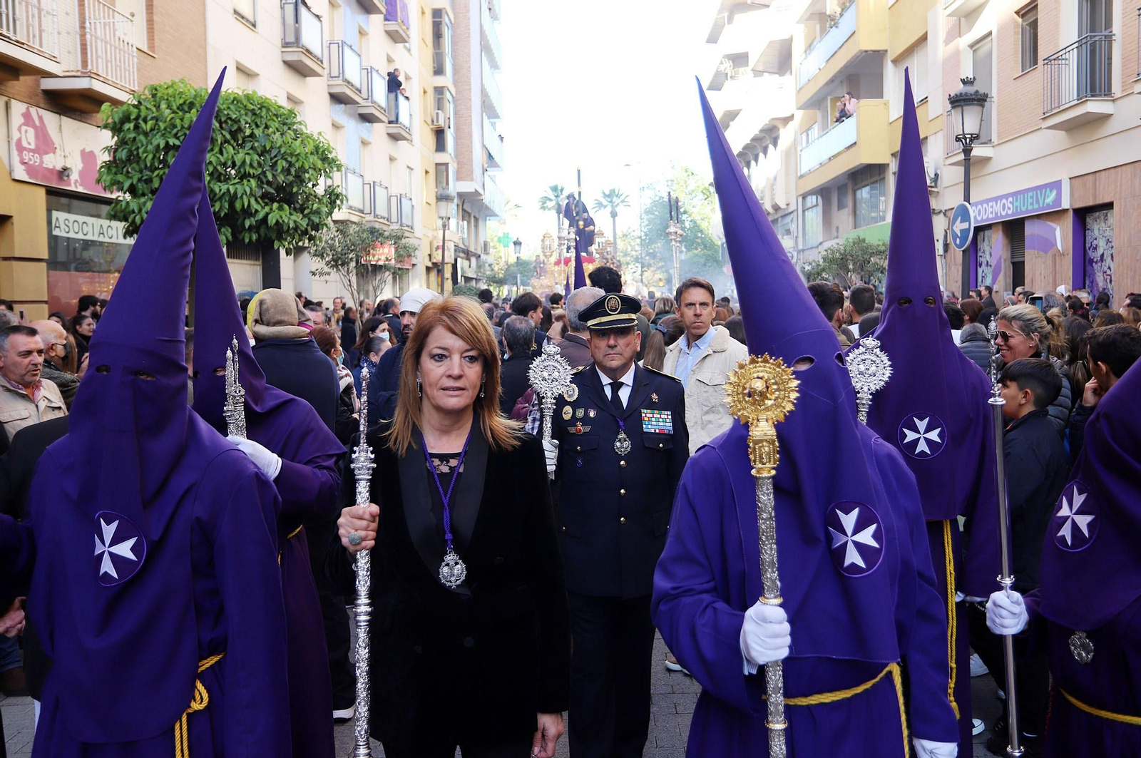 Imágenes del Nazareno en la madrugá de Huelva