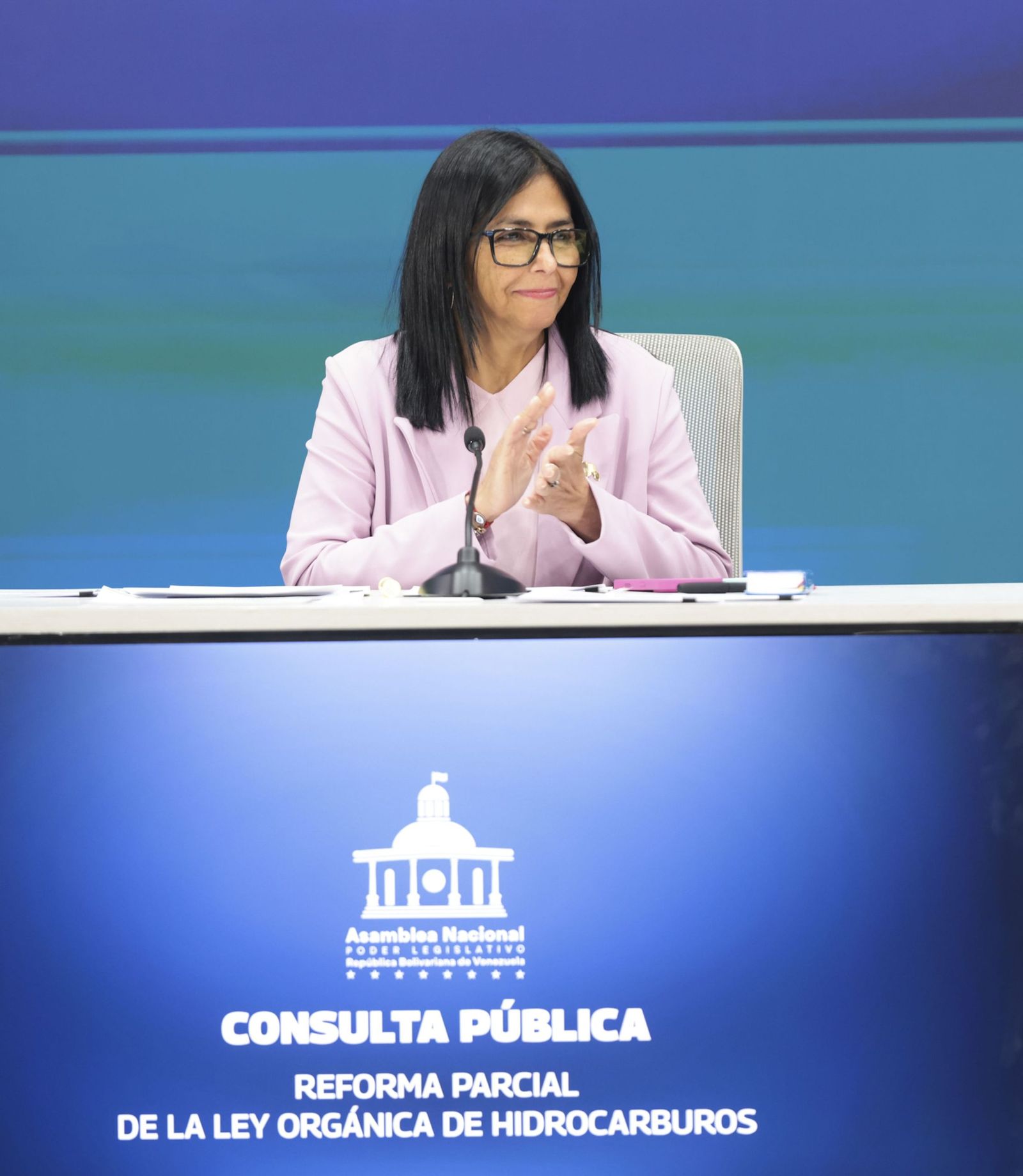 La presidenta encargada de Venezuela, Delcy Rodriguez.