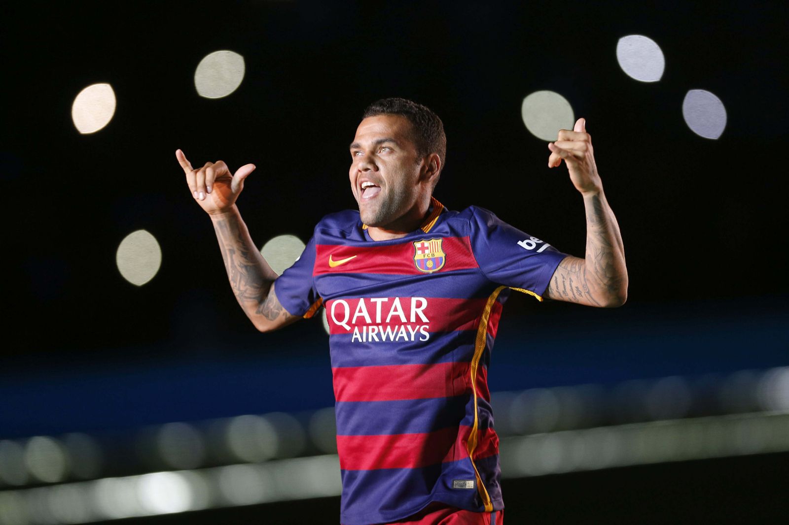 Dani Alves, durante su primera etapa en el Barça.