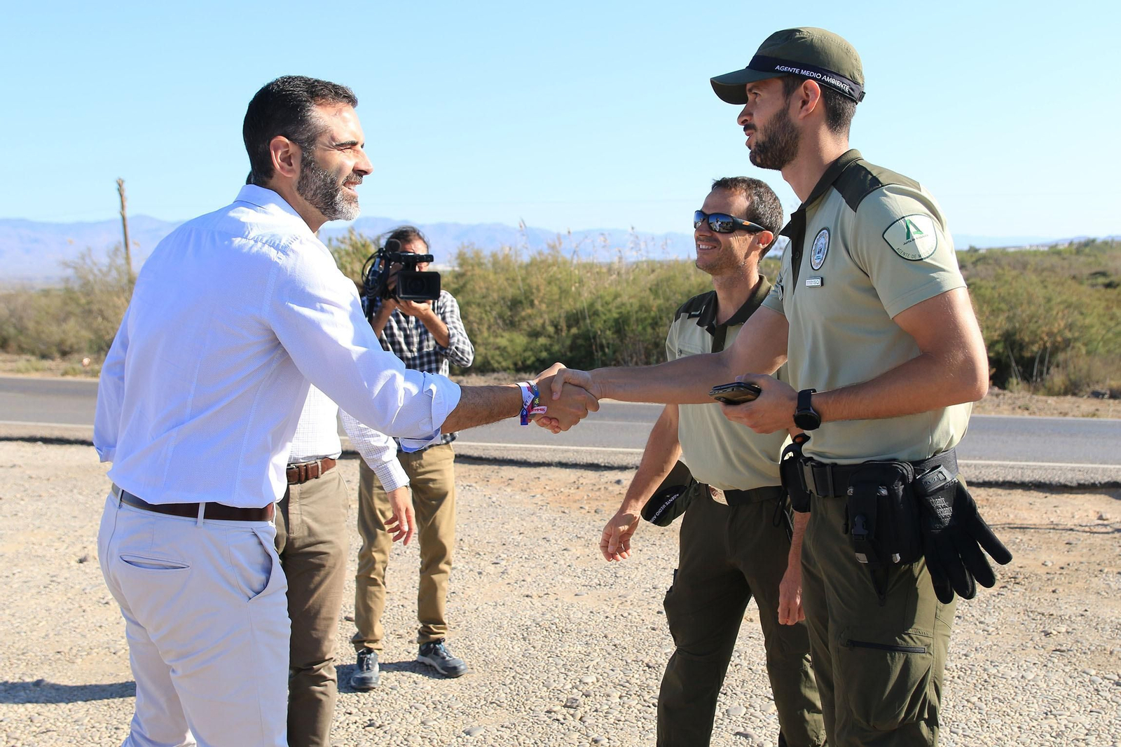 Las imágenes de las Salinas de Cabo de Gata recuperadas y con flamencos