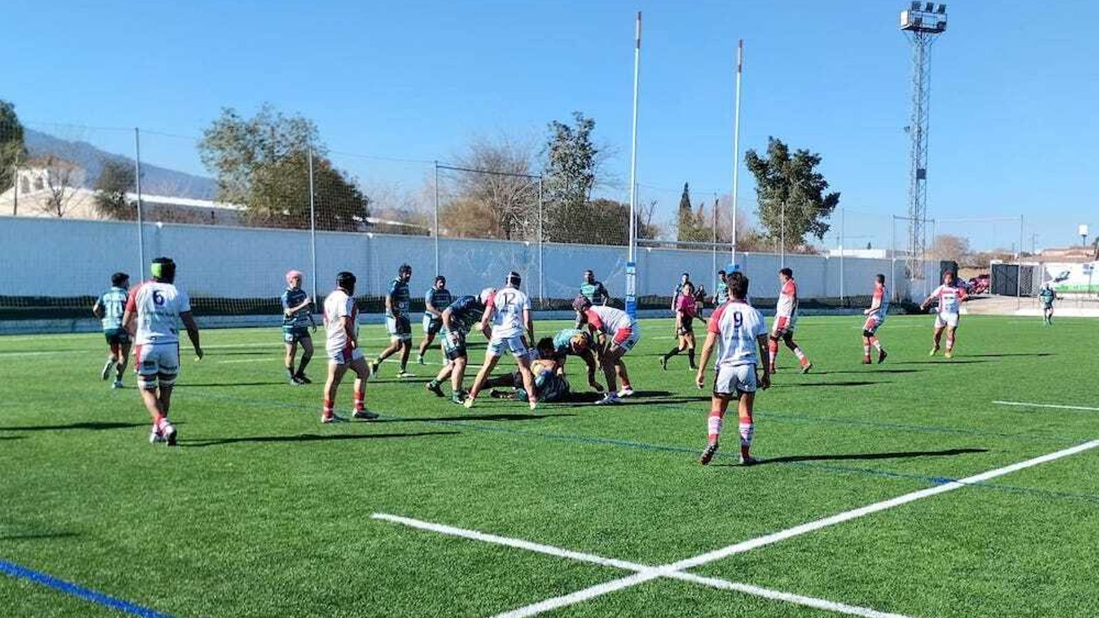 Los cruzados superando a los locales en este duelo de la segunda fase.