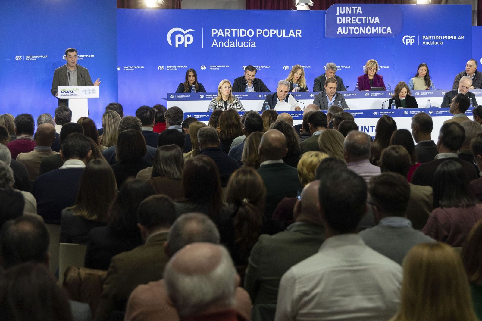 Junta Directiva Autonómica del PP que se ha celebrado este lunes en Málaga.