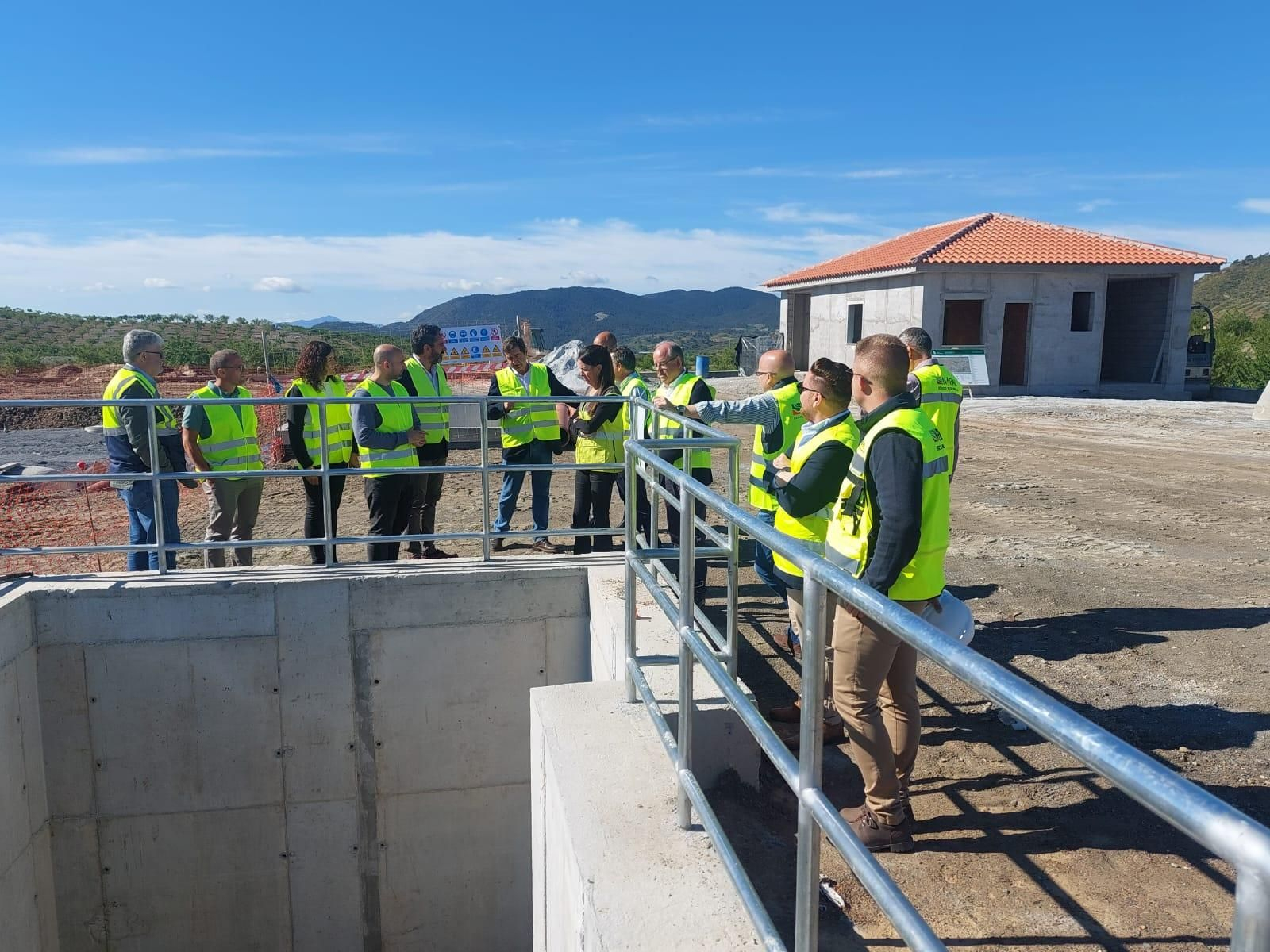 Visita a las EDAR de Oria, al 40% de su ejecución.