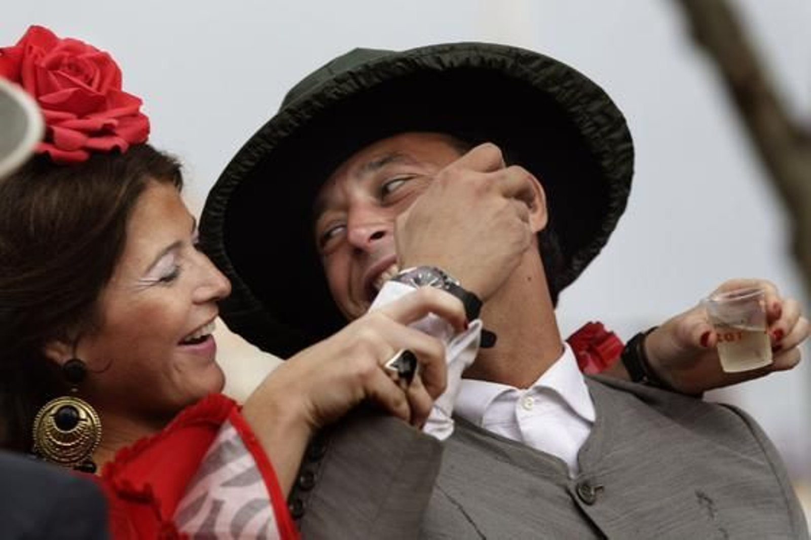 La lluvia no impidió la fiesta el Miércoles de Feria.

Foto: Antonio Pizarro