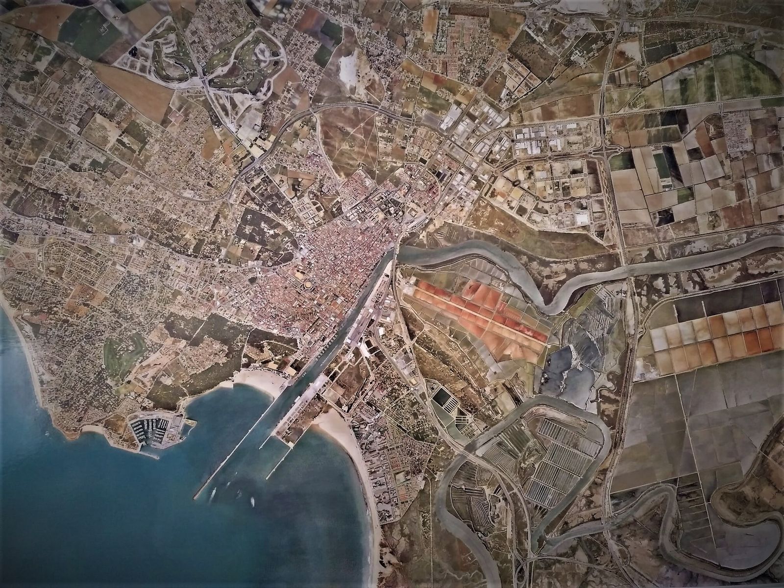 Una vista aérea del término municipal portuense.