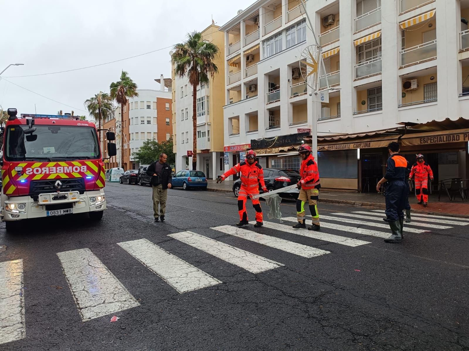 Intervención de los bomberos
