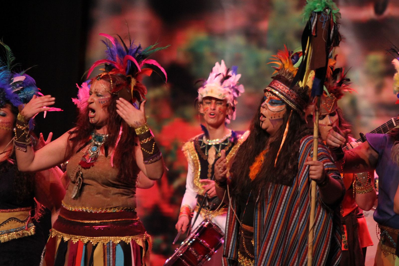 Imágenes del primer día de preliminares de concurso del Carnaval Colombino 2018