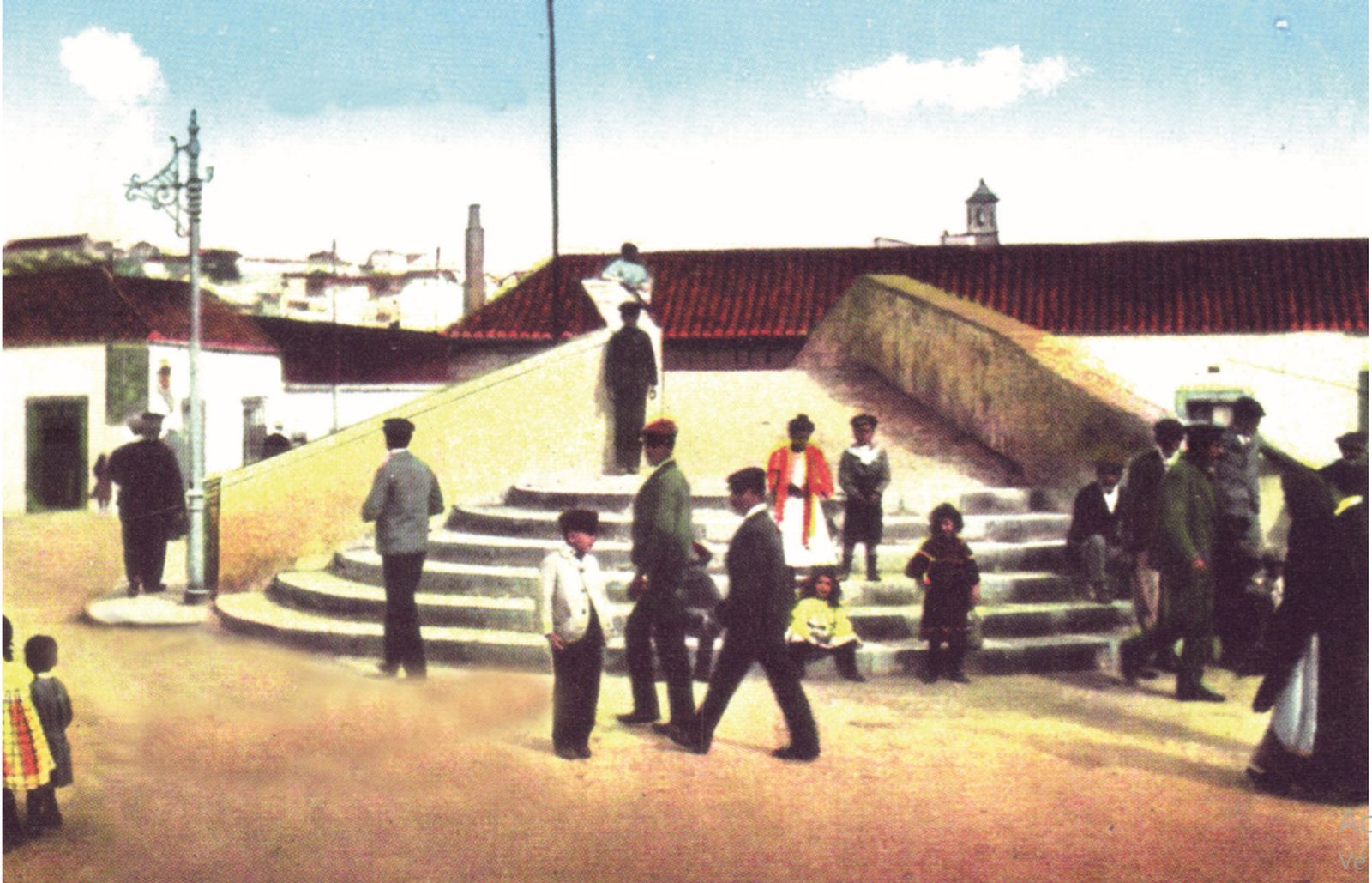 El puente Viejo o del Cristo en una postal del año 1906.