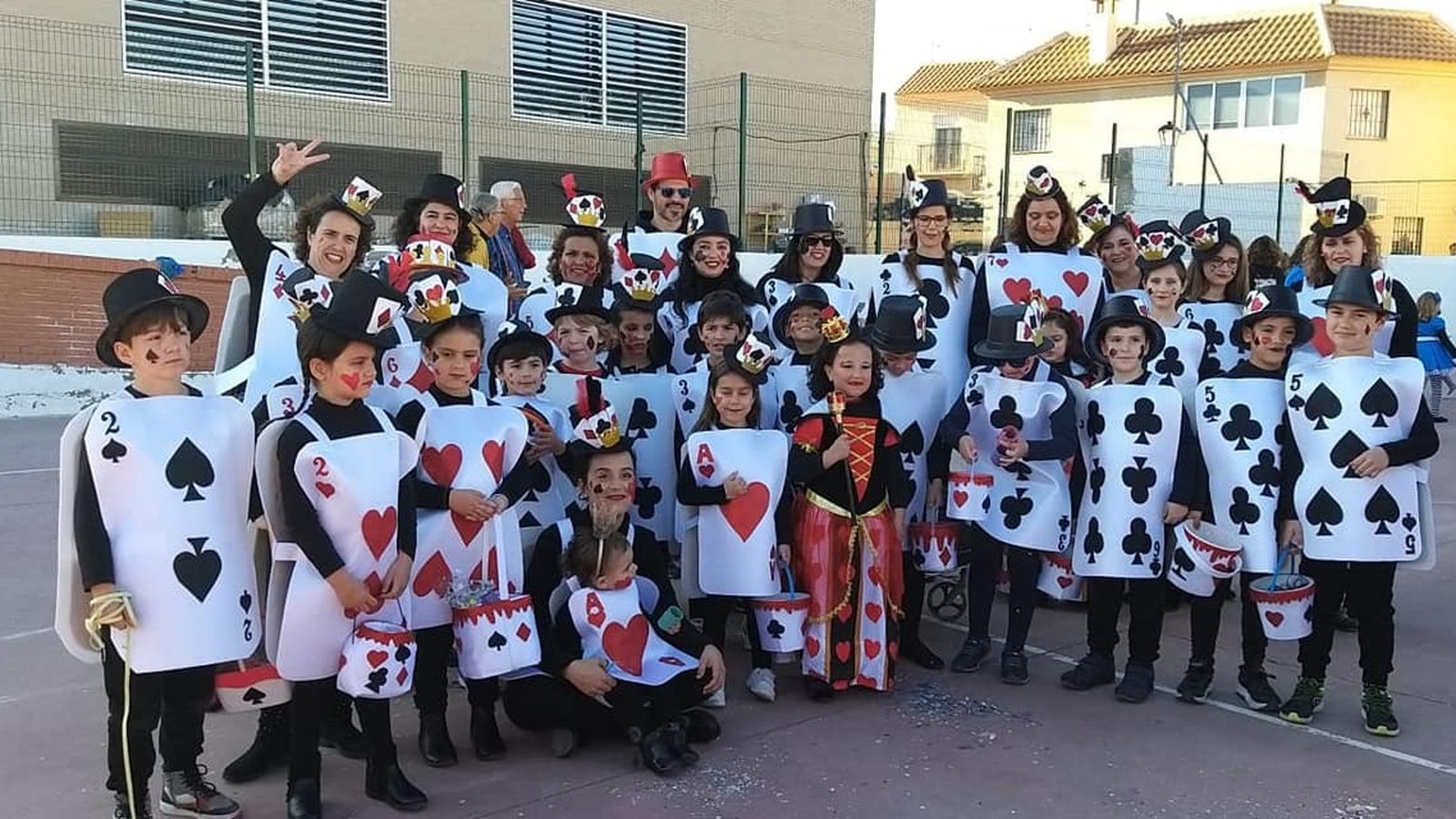 Los niños disfrutaron en el carnaval.