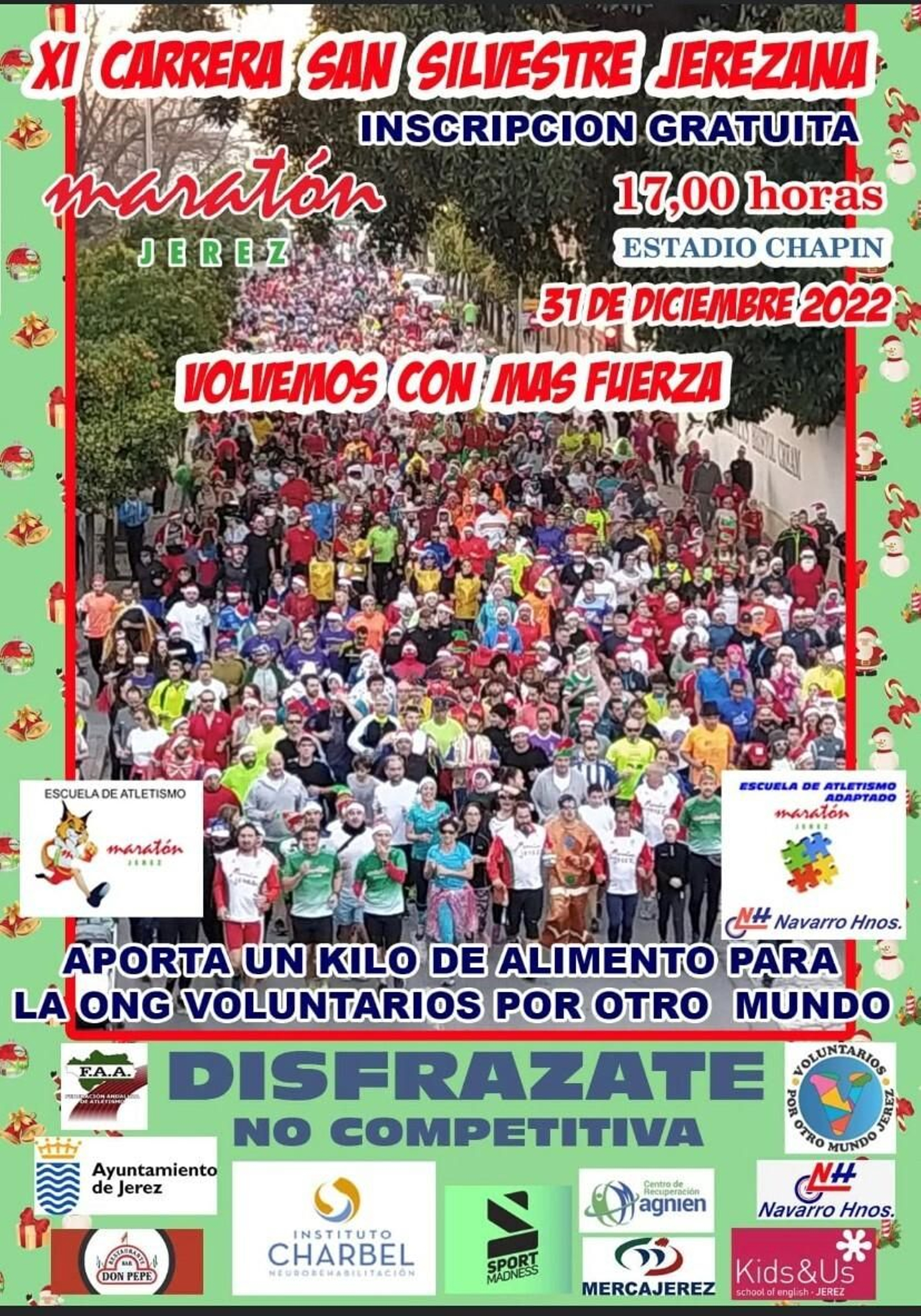 Cartel XI Carrera San Silvestre Maratón Jerez.