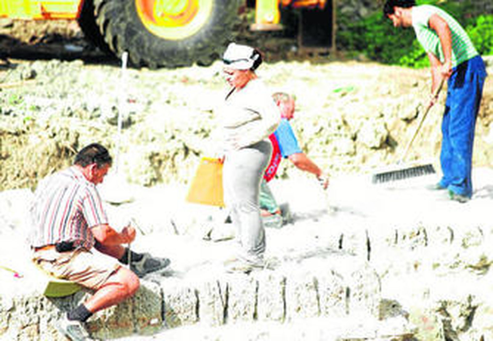 Imagen de archivo de los trabajos realizados de extracción en el solar de la Marina.