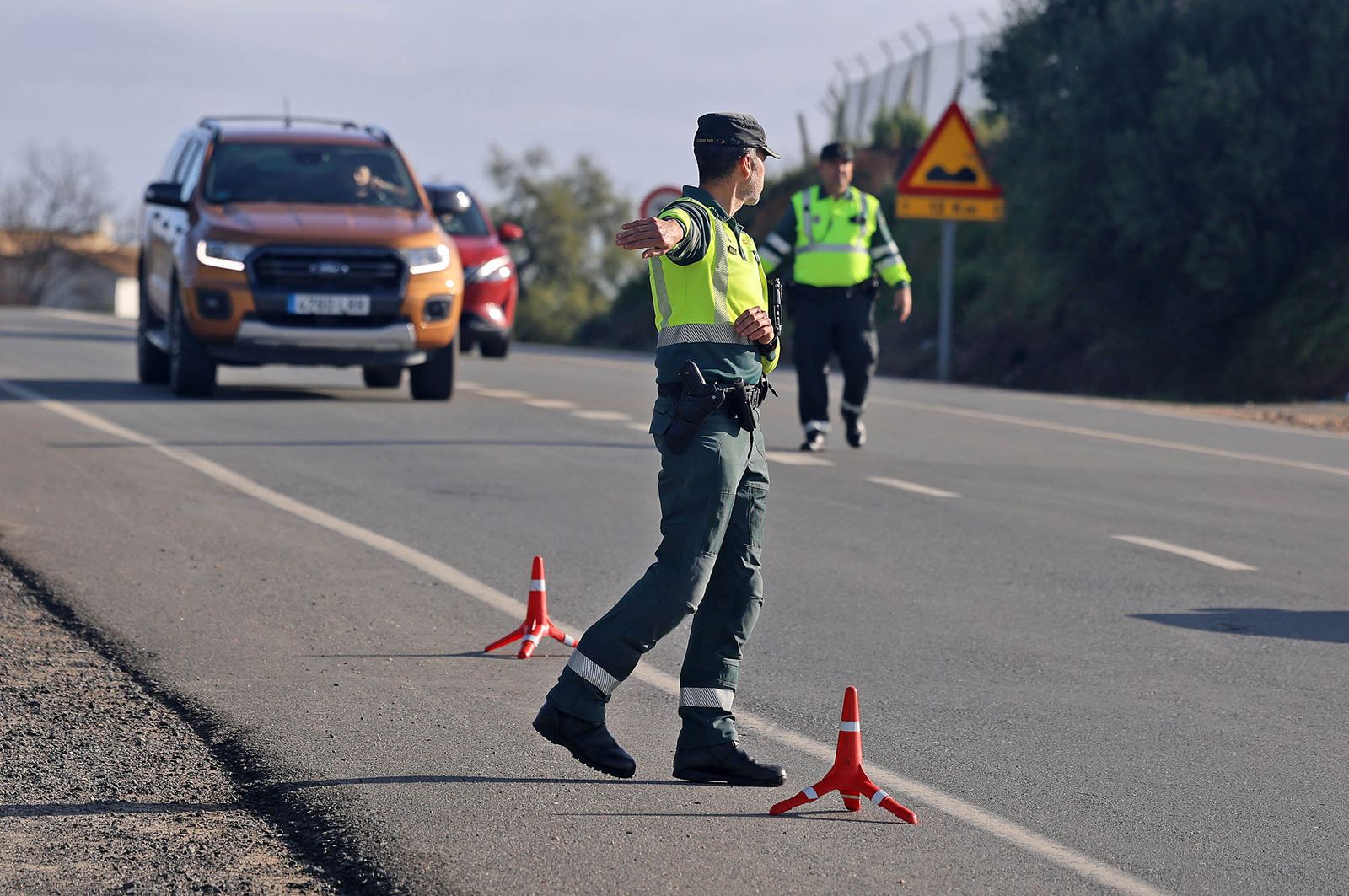 Imágenes de la Campaña de Control y Vigilancia diseñada por la DGT en Huelva