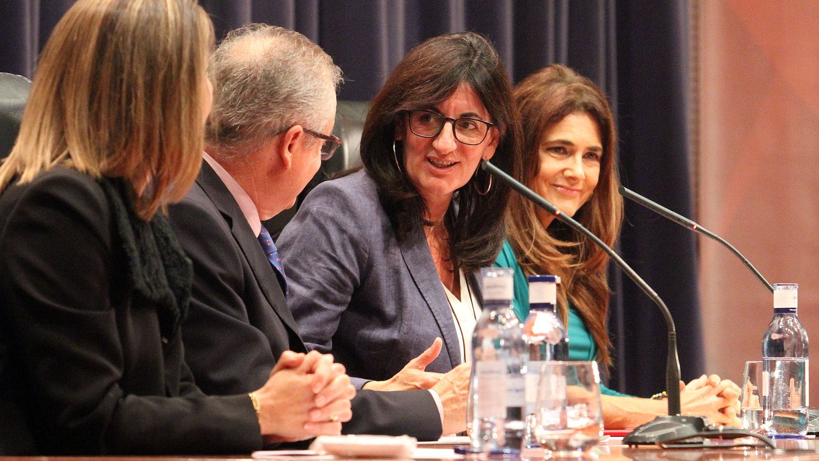 La rectora de la Onubense, María Antonia Peña, en la inauguración del Aula de la Experiencia