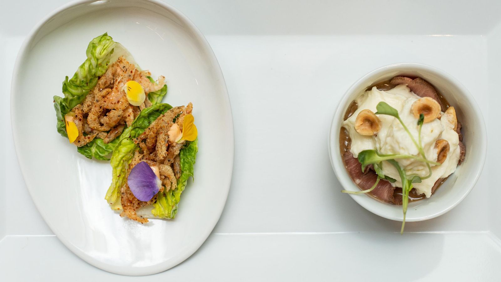 Los platos de la propuesta de Diego Gallegos