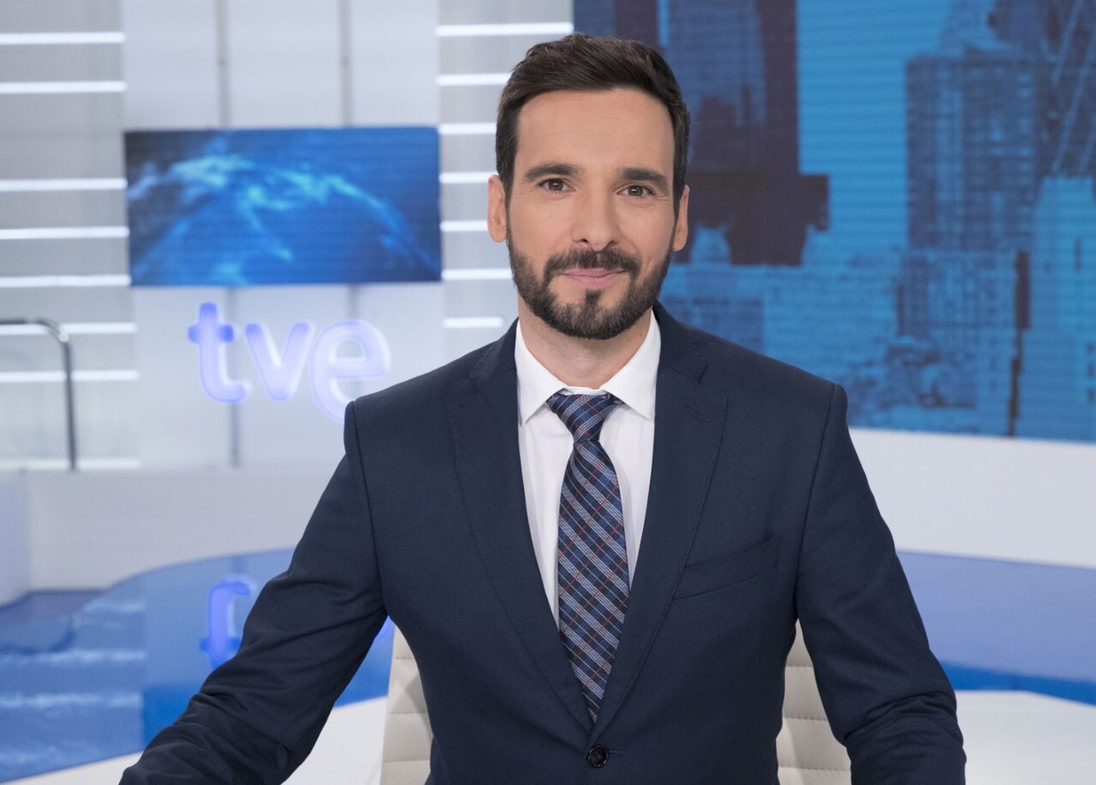 Lluís Guilera en el 'Telediario Fin de semana'