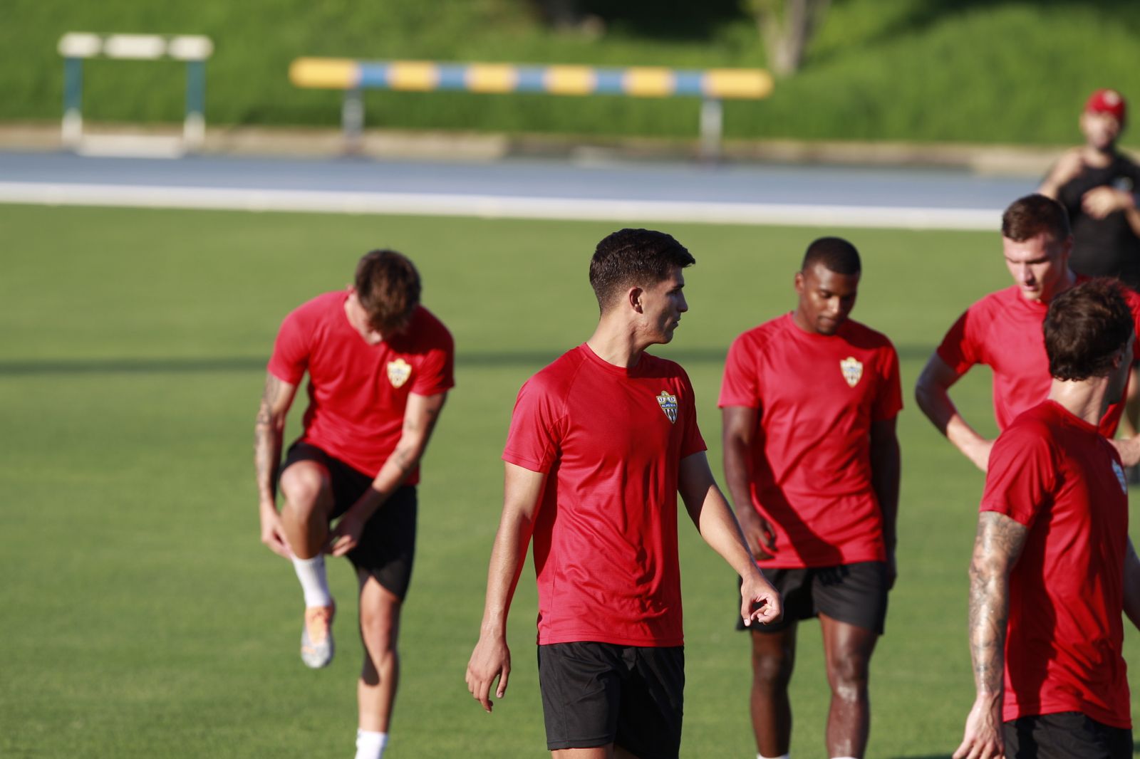 Imágenes del primer entramiento de la U.D. Almería en la Liga Santander, temporada 2022-2023
