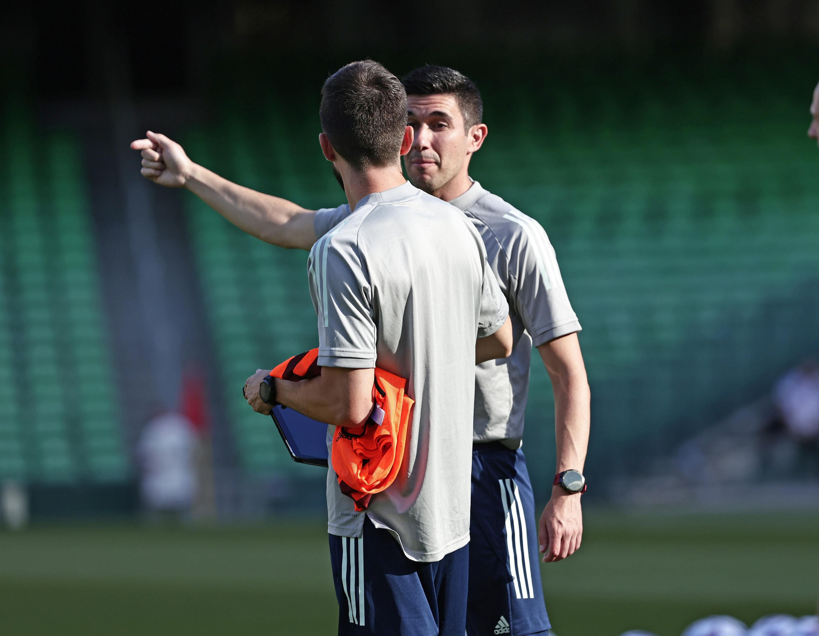 Las imágenes de la selección española en Sevilla