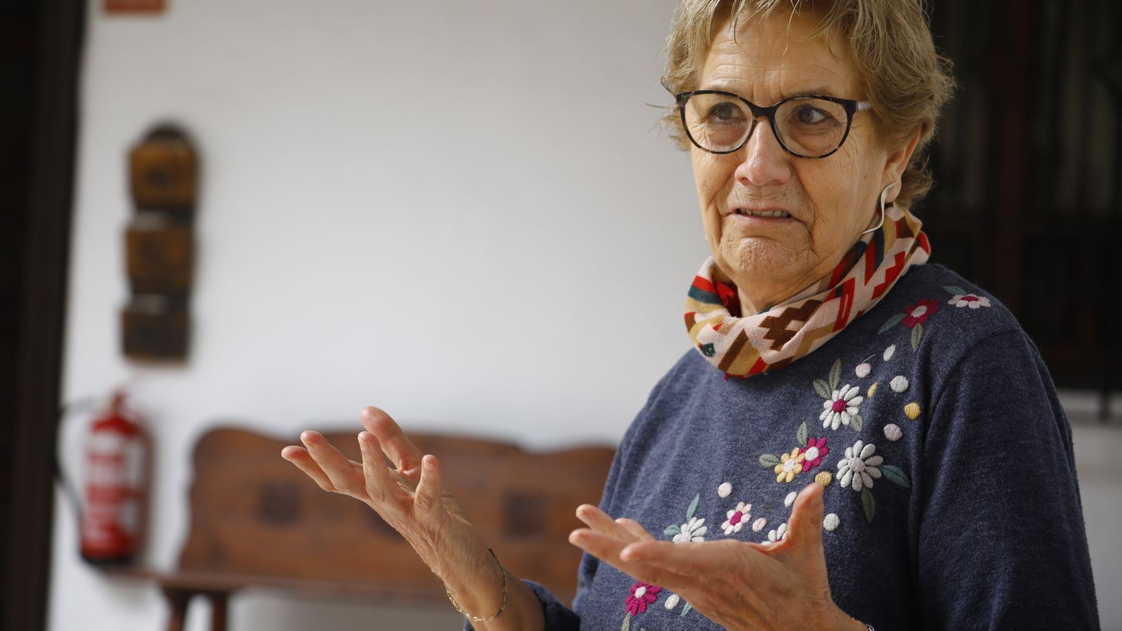 Un momento de la entrevista.