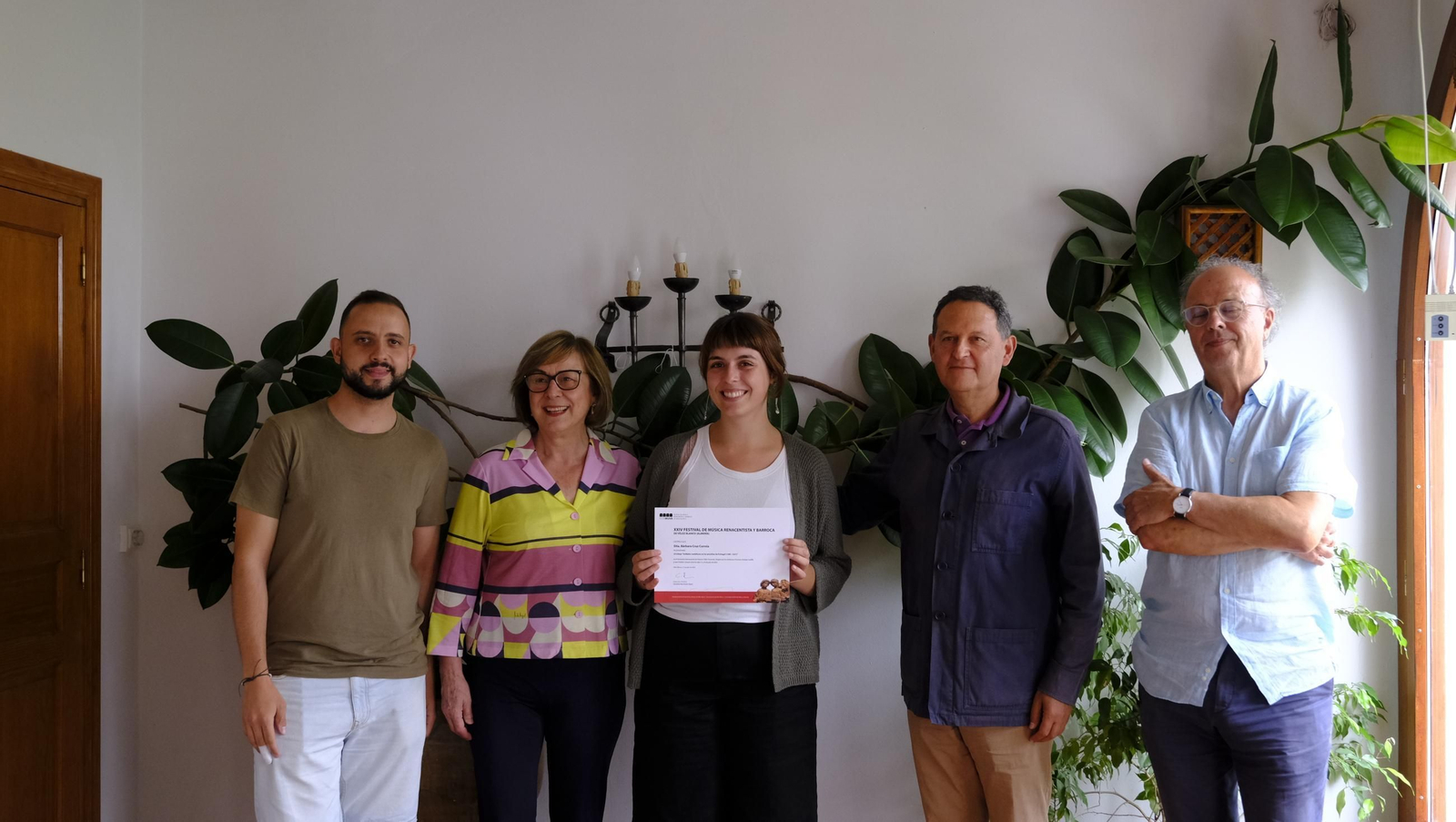 Entrega de diplomas a los alumnos del seminario de historia del Festival de Vélez Blanco
