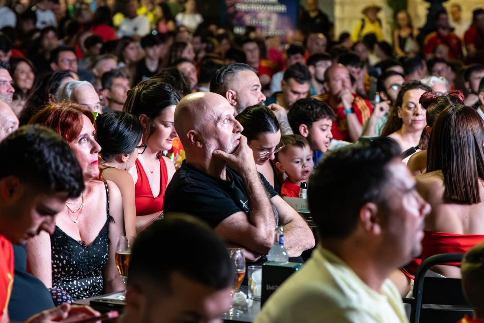 La euforia jiennense por la victoria de España, imágenes