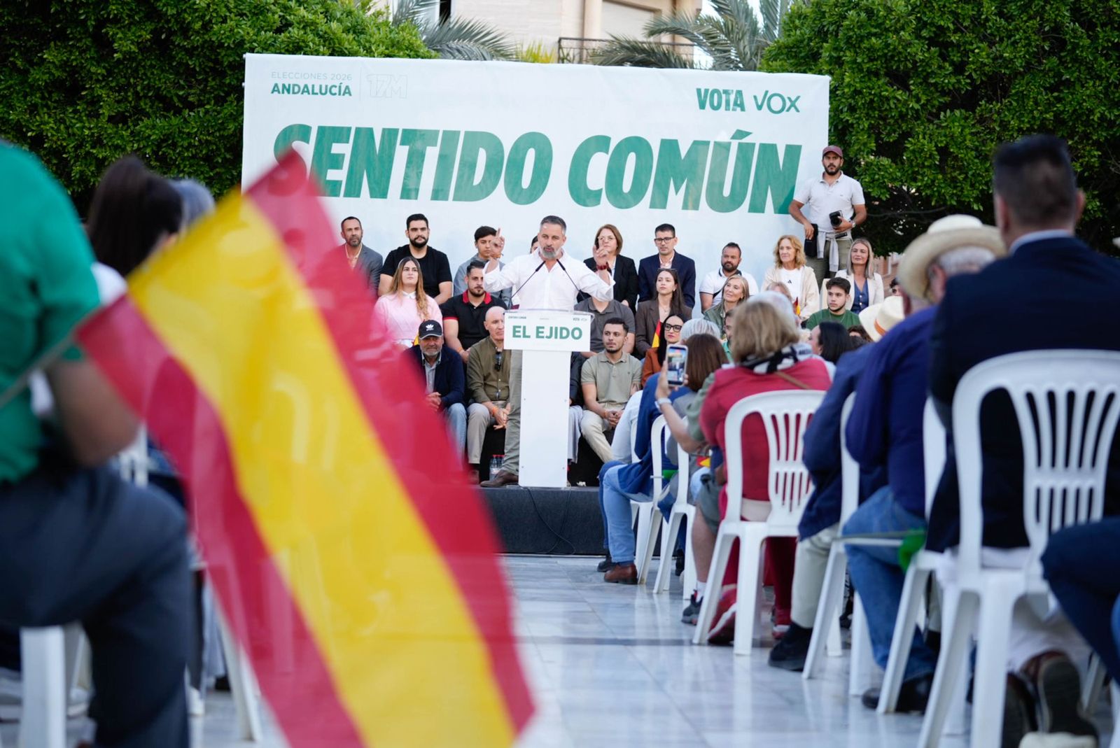 Las imágenes del acto público de Vox con Santiago Abascal en El Ejido