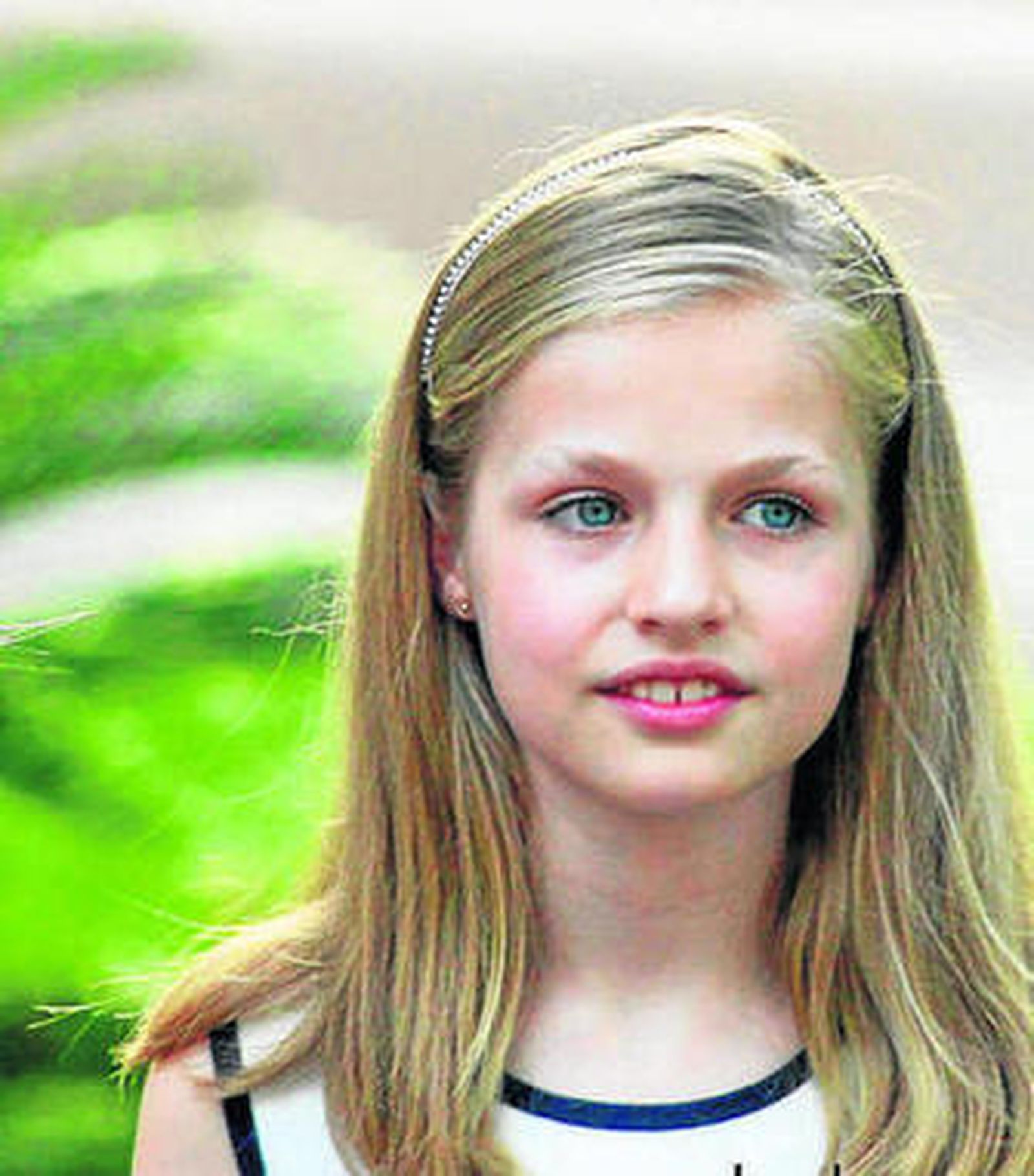 Una imagen de doña Leonor durante el último posado estival.