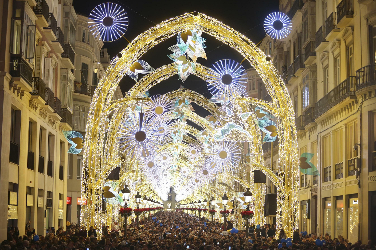 Las fotos de las luces de Navidad en Málaga Las fotos de las luces de Navidad en Málaga