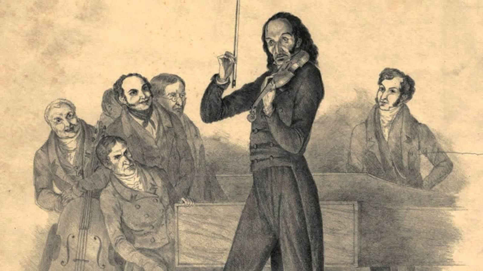El violinista y compositor italiano Niccolò Paganini (1782-1840).